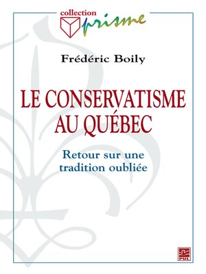 cover image of Le conservatisme au Québec
